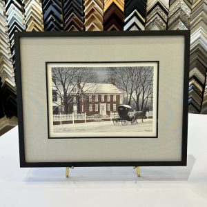 "Carriage Ride in the Snow" Framed Limited Edition Print